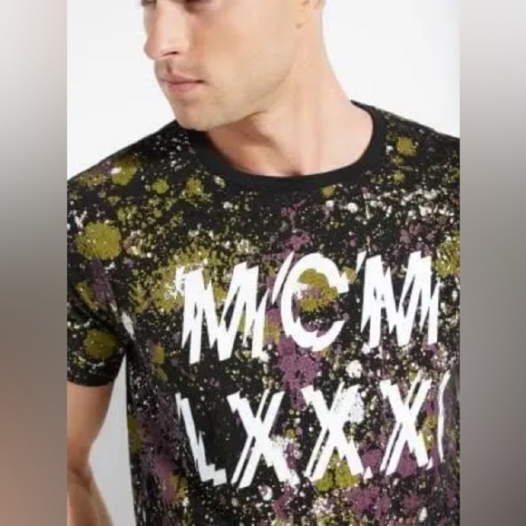 Guess Shirts Guess Basic Graffiti Drop T Shirt Crew Neck - Picture 3 of 16